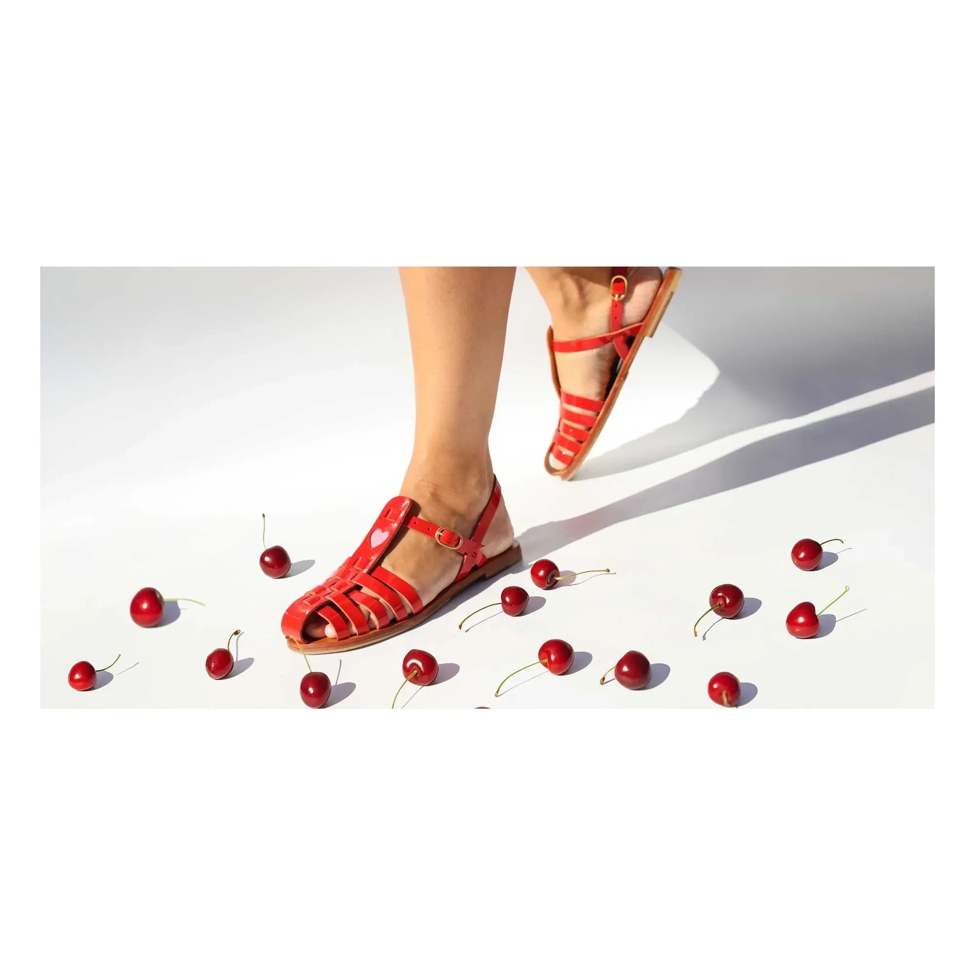 Mama Praïa - Fischer Sandalen Brilliant Coeur | Rot