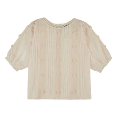 Emile et Ida - Cotton Embroidered Blouse | Cream