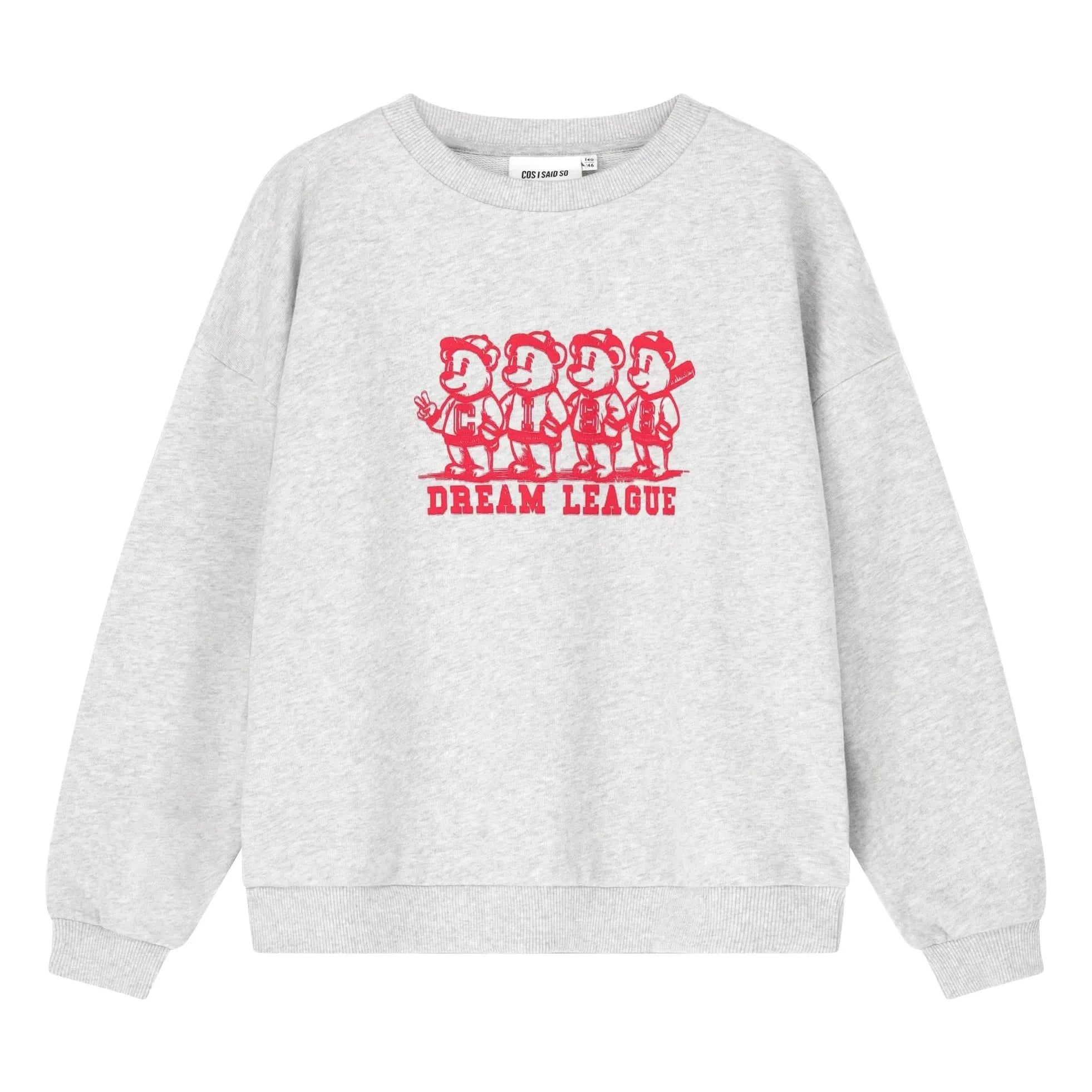 Cos I Said So - Bears Sweatshirt aus Bio-Baumwolle | Melangegrau