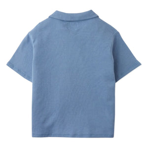 Gingersnaps - Tommy Monkey Embossed Shirt | Blue