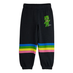 Mini Rodini - Alien Rainbow Jogger Bio-Baumwolle | Schwarz