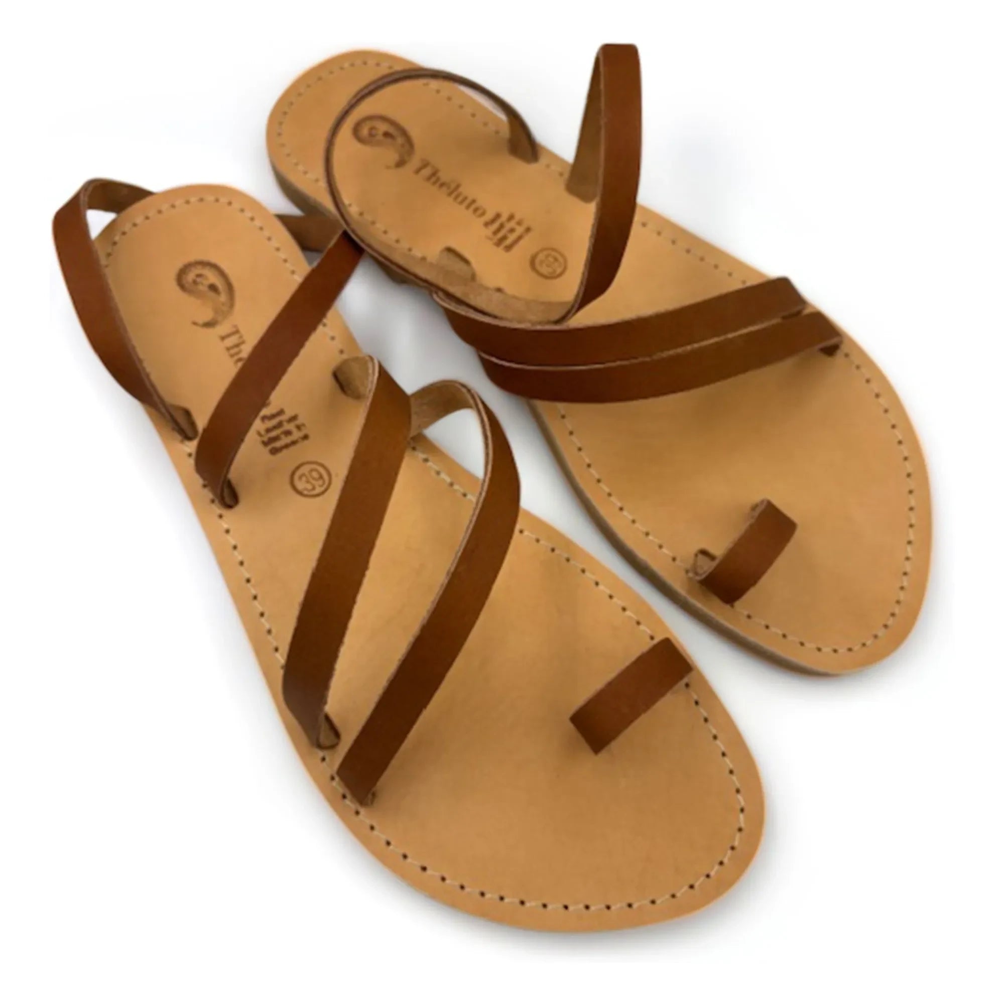 Théluto - Agatha sandaletler | Camel