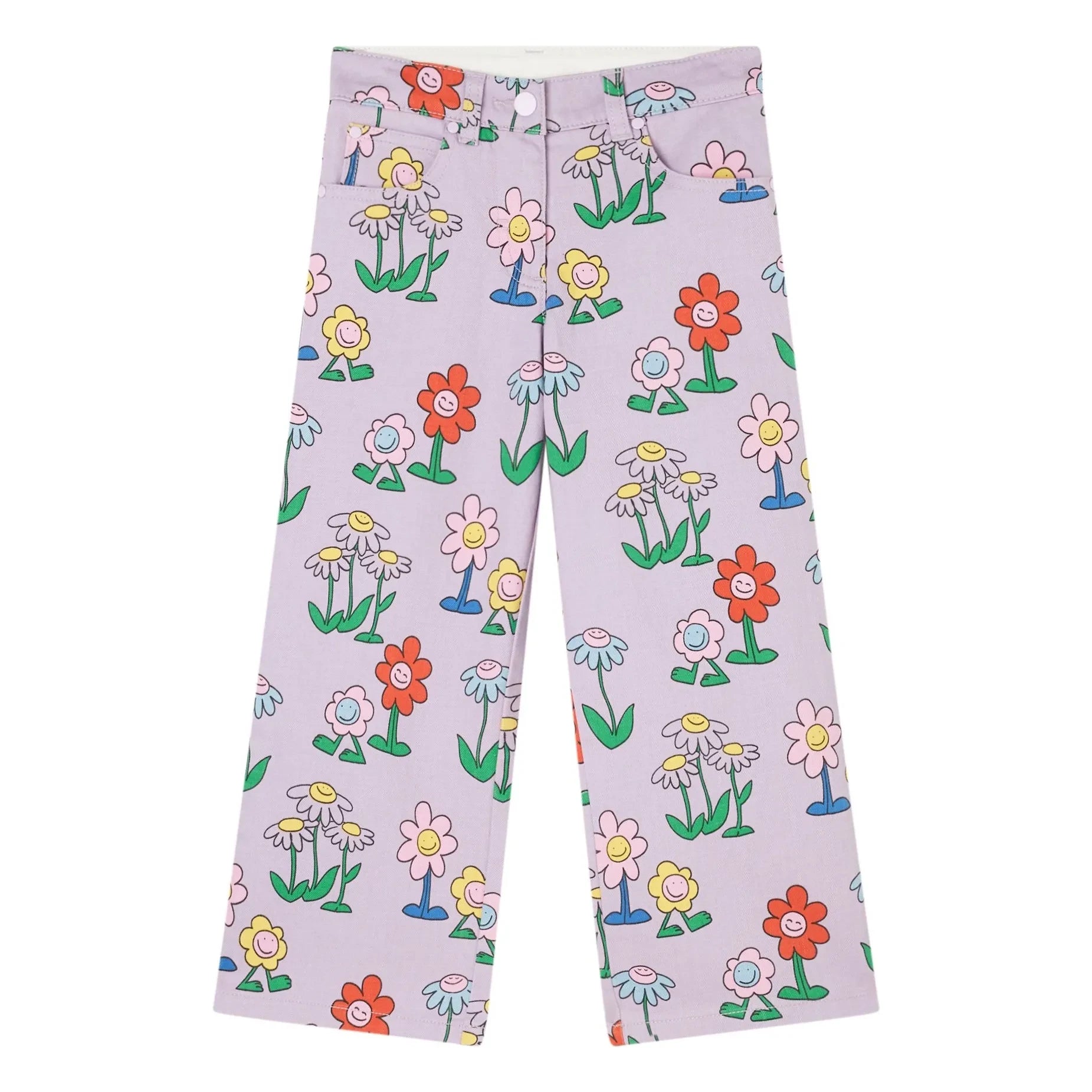 Stella McCartney Kids - Floral Pants | Lilac