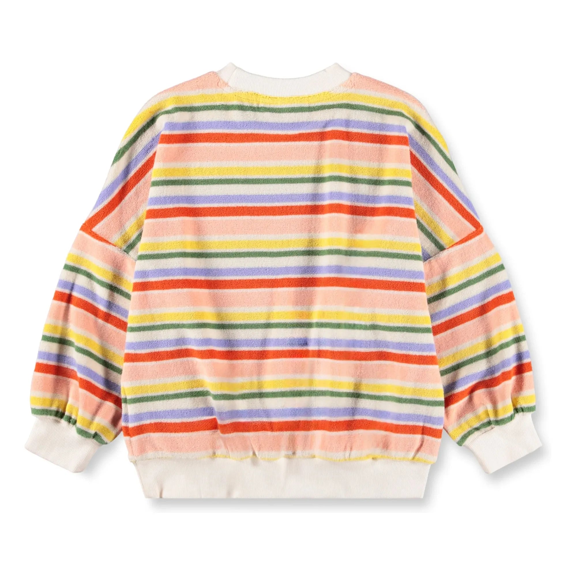 Molo - Marika striped organic cotton sweatshirt | Orange