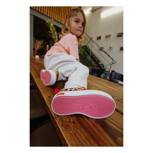 Hello Hossy - Leopard Scratch Sneakers | Krem