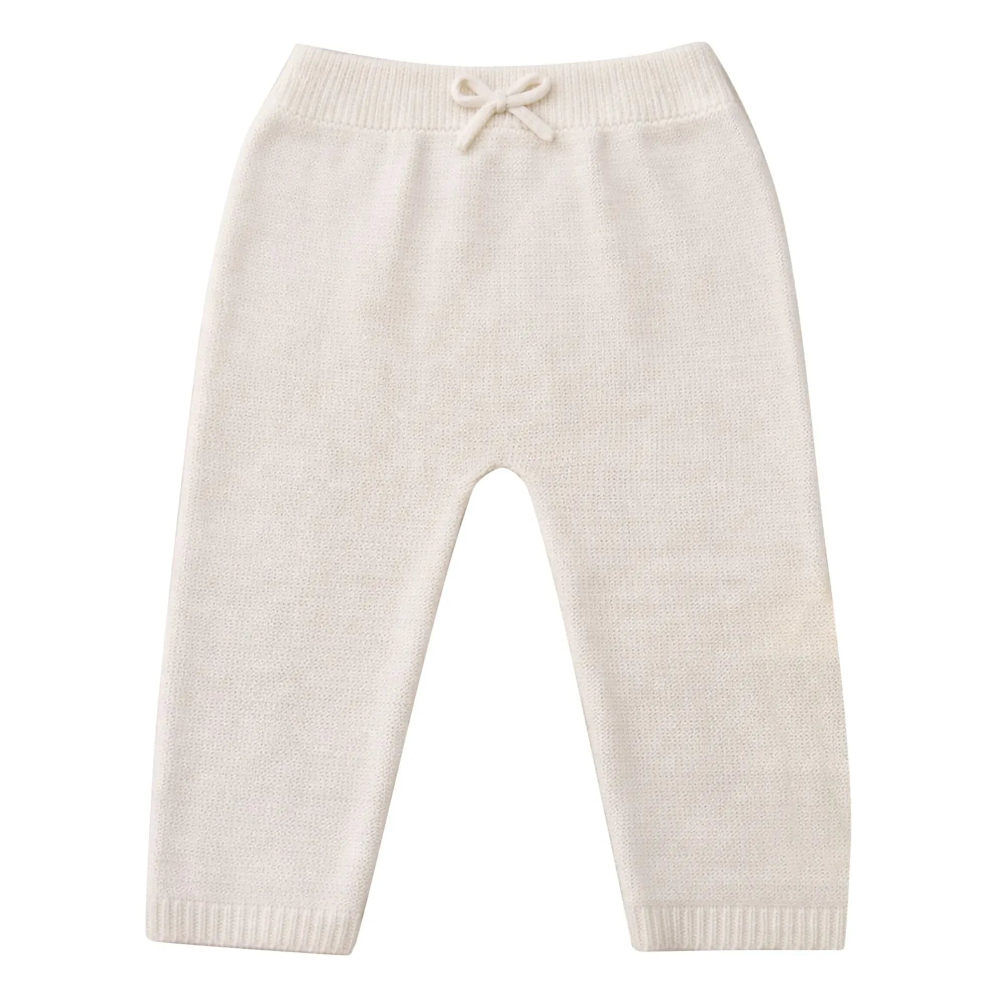 Lililotte - Léandre Organic Cotton Fine Knit Pants | Ecru