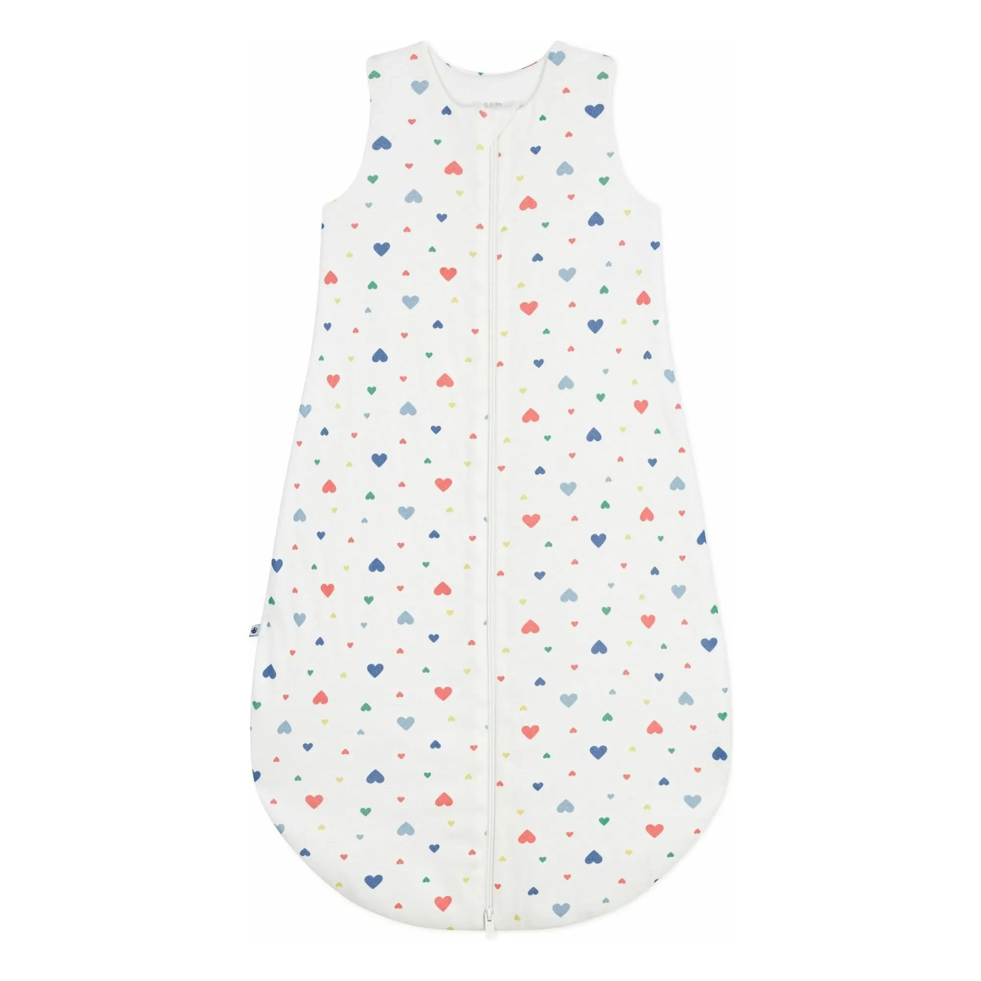 Petit Bateau - Kalp Desenli Uyku Tulumu | Beyaz