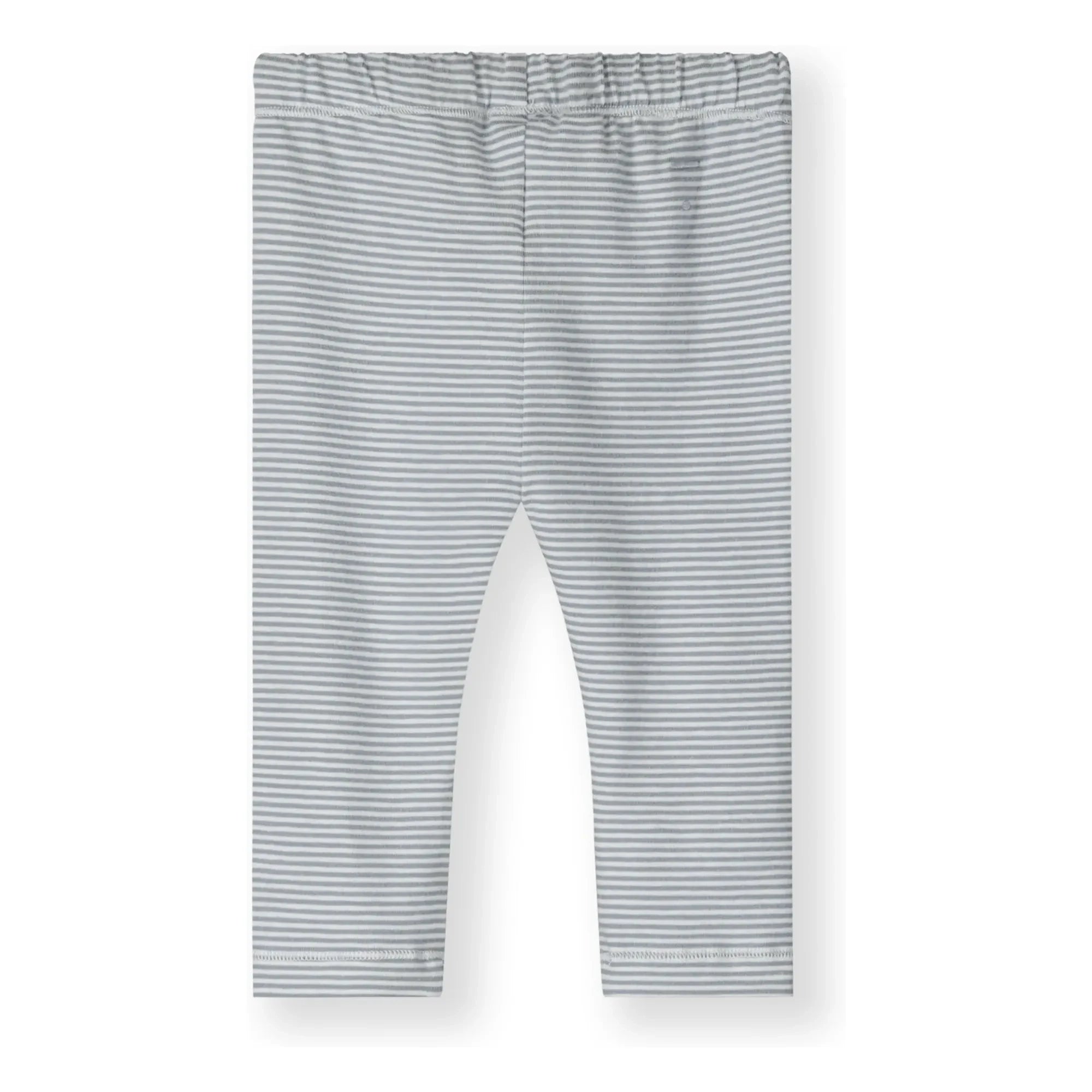 Gray Label - Gestreifte Mini-Leggings Bio-Baumwolle | Eisblau