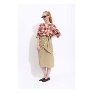 BELLEPIECE - Bambini Baumwollrock | Haselnuss