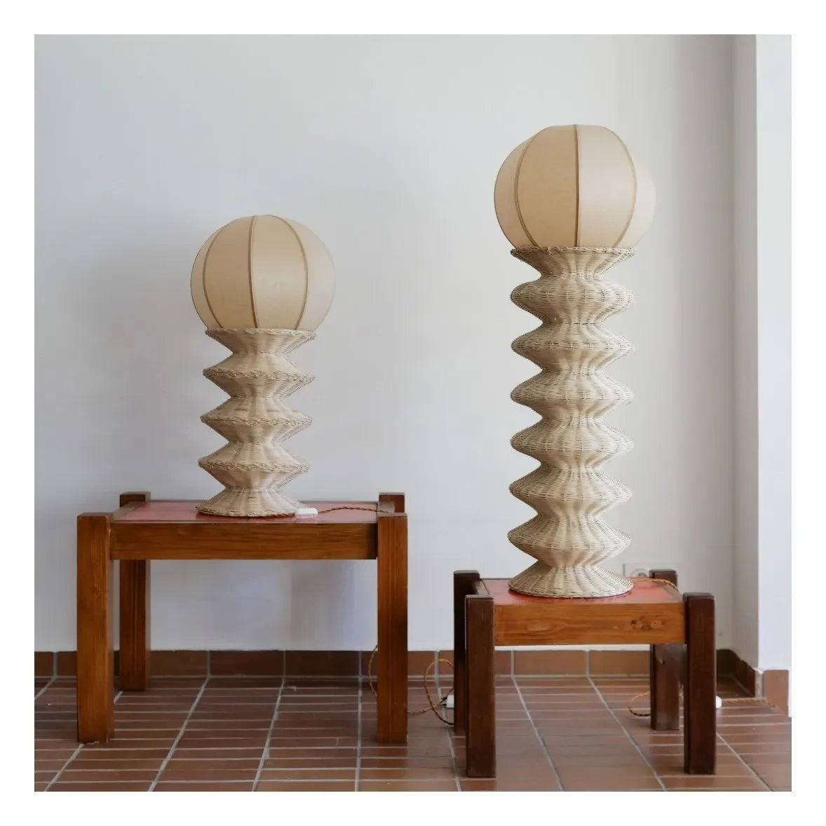 Honoré - Bilba Rattan-Tischlampe | Natur
