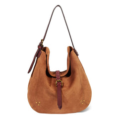 Jérôme Dreyfuss - Bag Luis Velvet Leather | Caramel