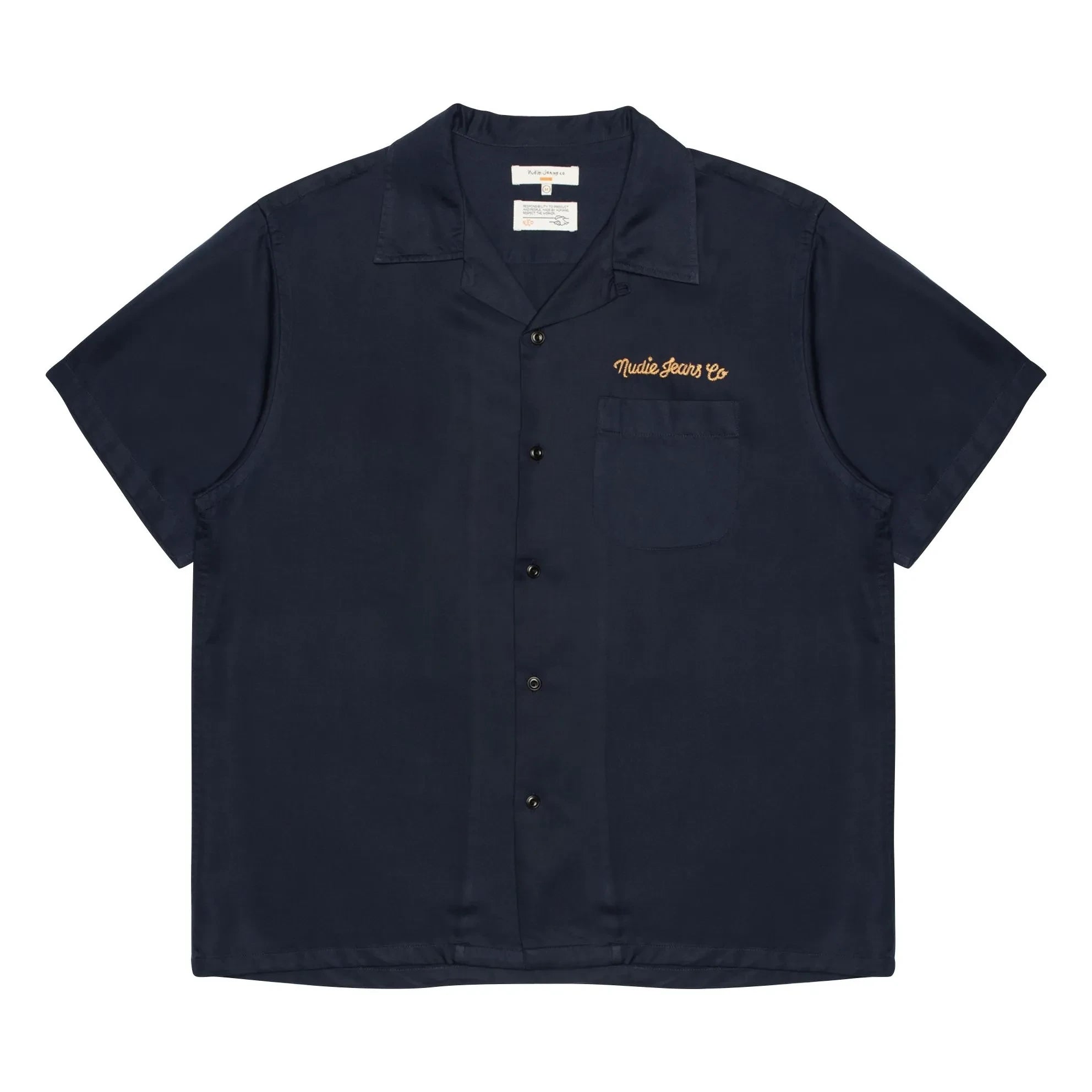 Nudie Jeans - Arthur Bowling Gömlek | Koyu Mavi