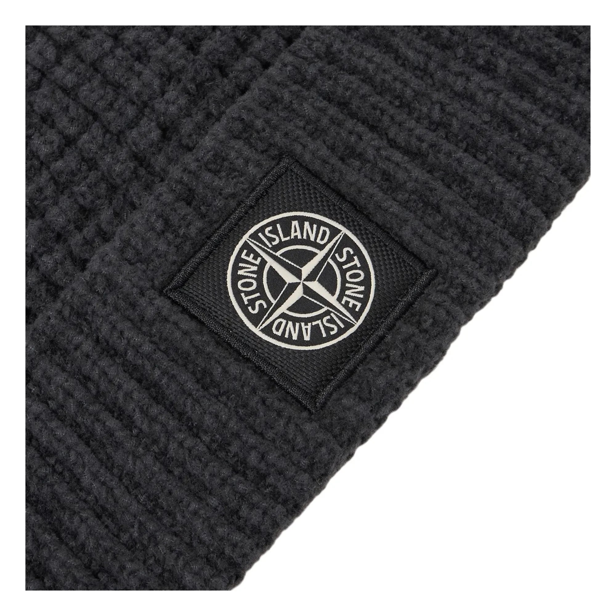Stone Island – Logo Wollmütze | Grau