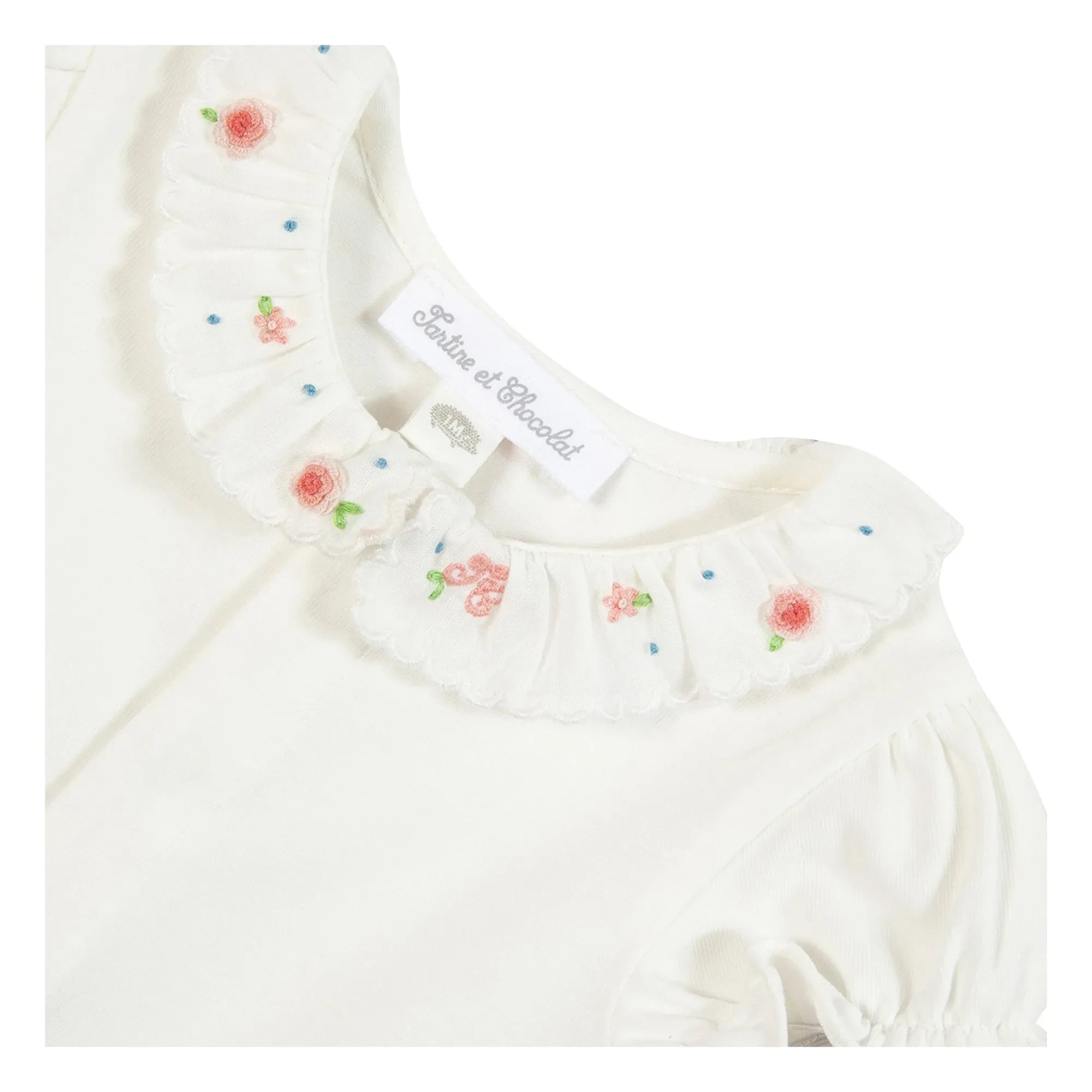 Tartine et Chocolat - Body with Claudine Fist and Flowers | Ecru