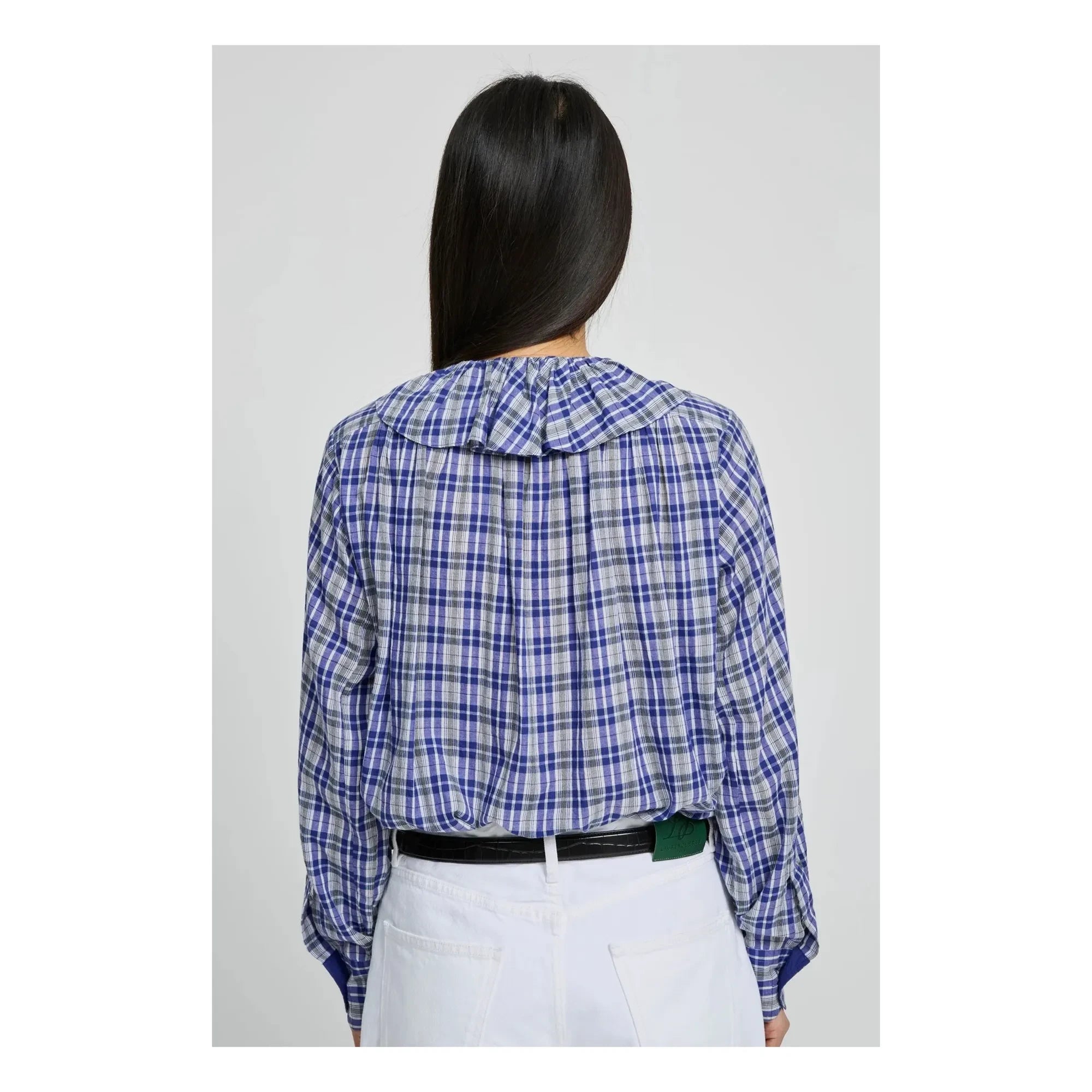 Laurence Bras - Annie Baumwollbluse | Blau