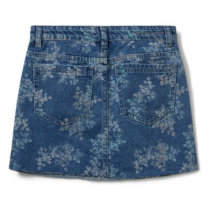 Sofie Schnoor - Cally Denim Floral Mini Skirt | Denim Blue