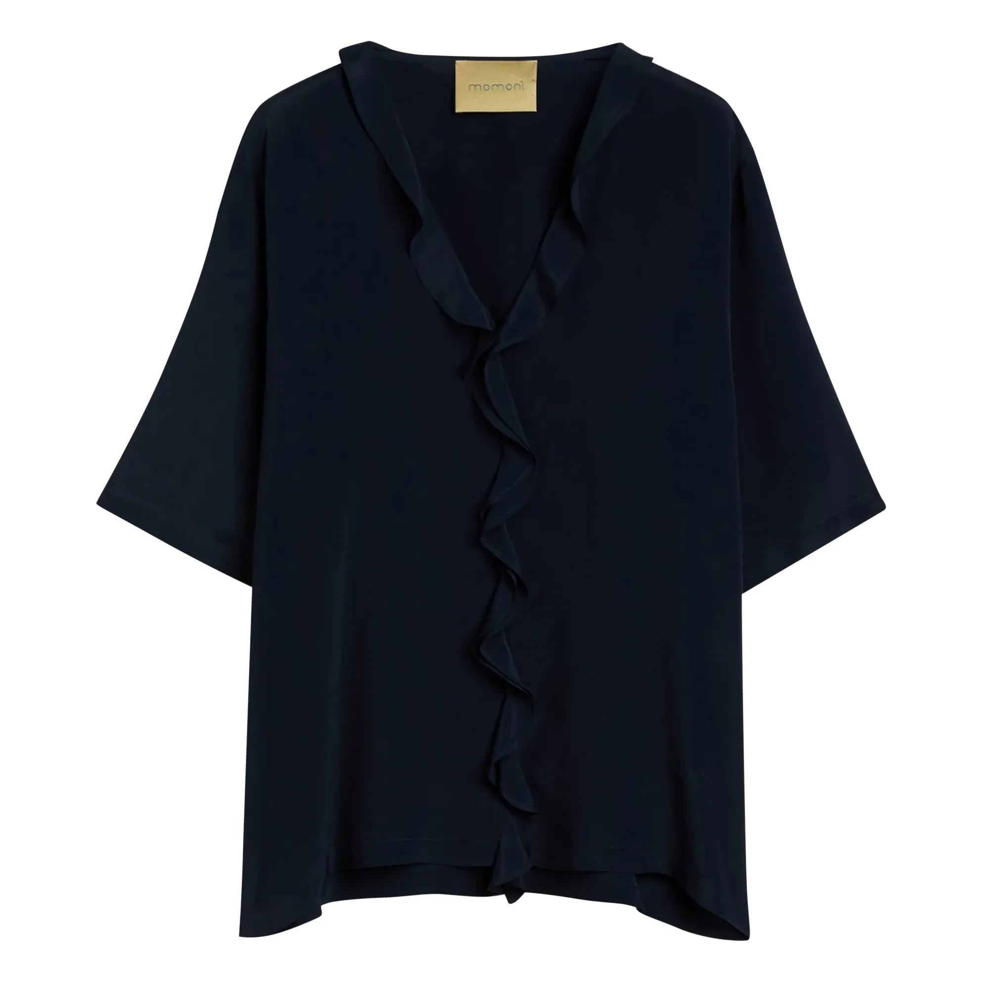 Momoni - Salvia short sleeve blouse | Navy Blue