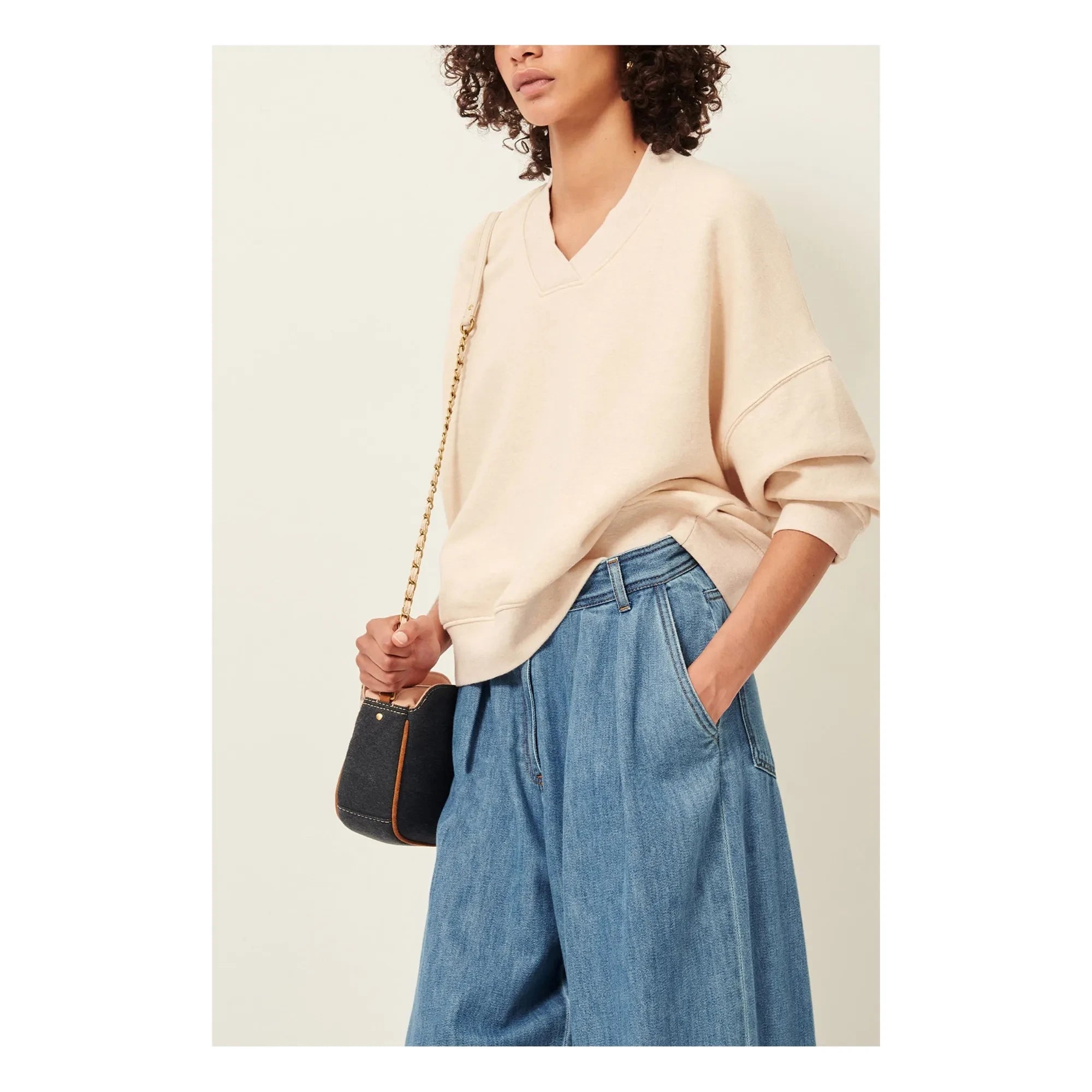 Sessùn - Vechill Pamuk Sweatshirt | Krem