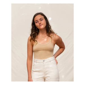 Matona - Cropped Organic Cotton Tank Top - Women's Collection | Powder