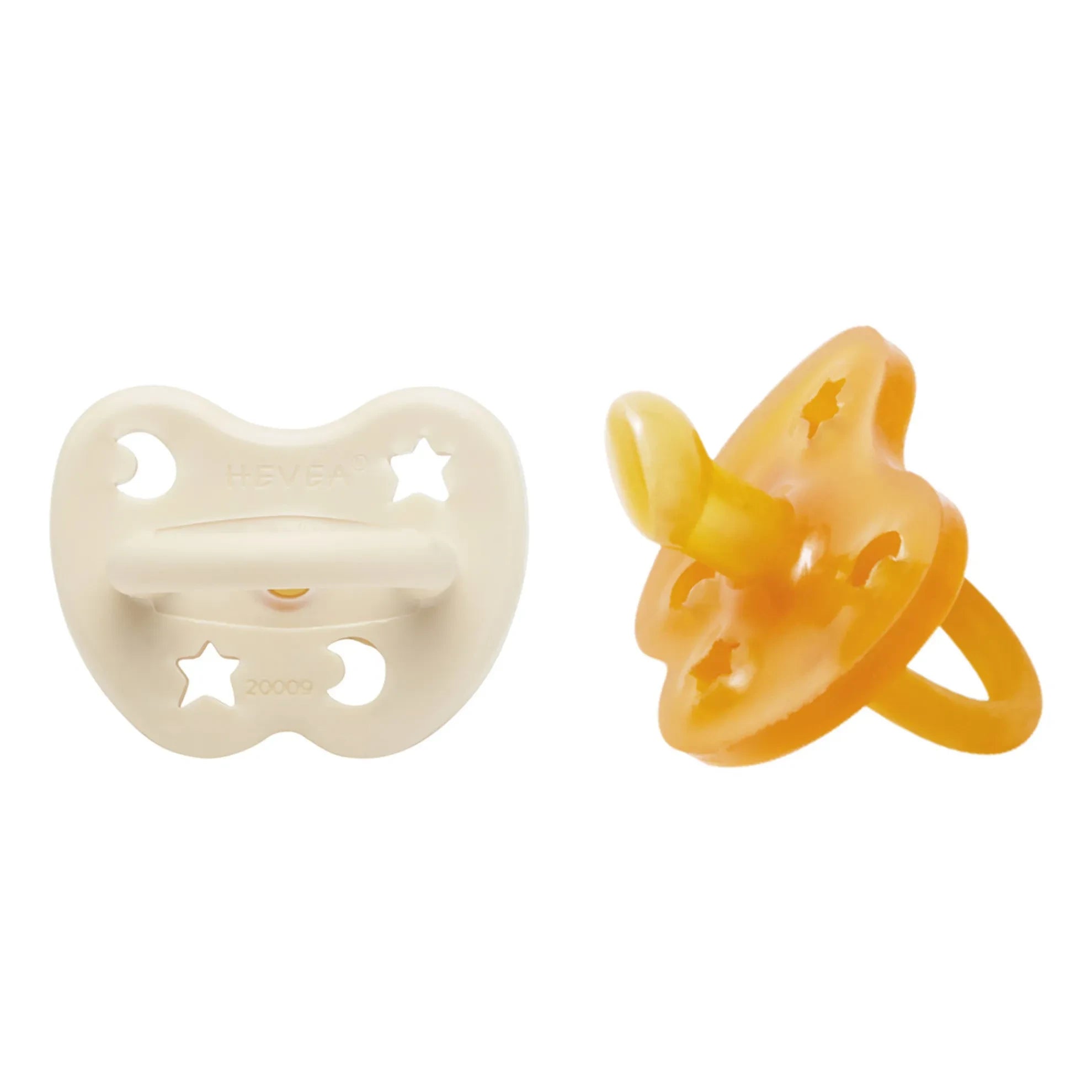 Hevea - Physiologische Beruhigungssauger aus Naturkautschuk - 2er Set