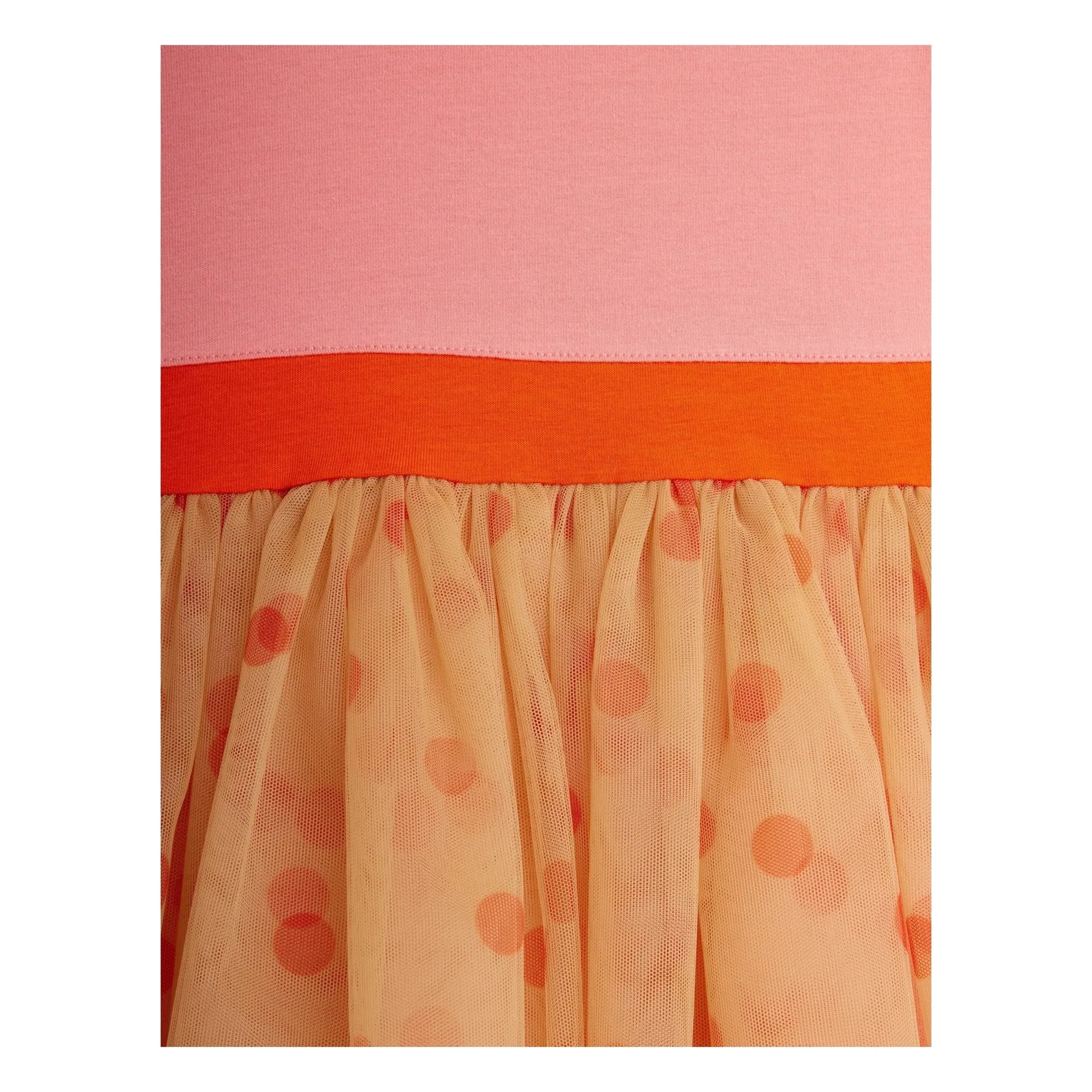 Mini Rodini - Puantiyeli Tül Elbise | Pembe