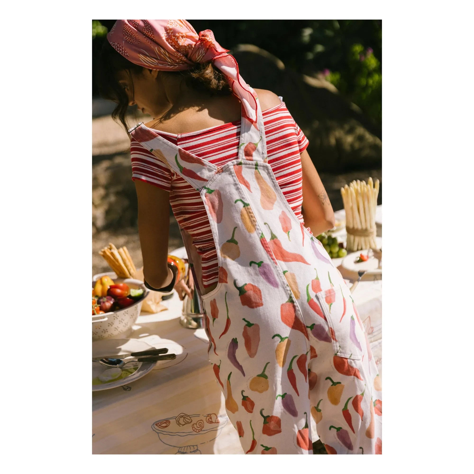 Favorite People - Peperone Peppers Jumpsuit - Women's Collection | White