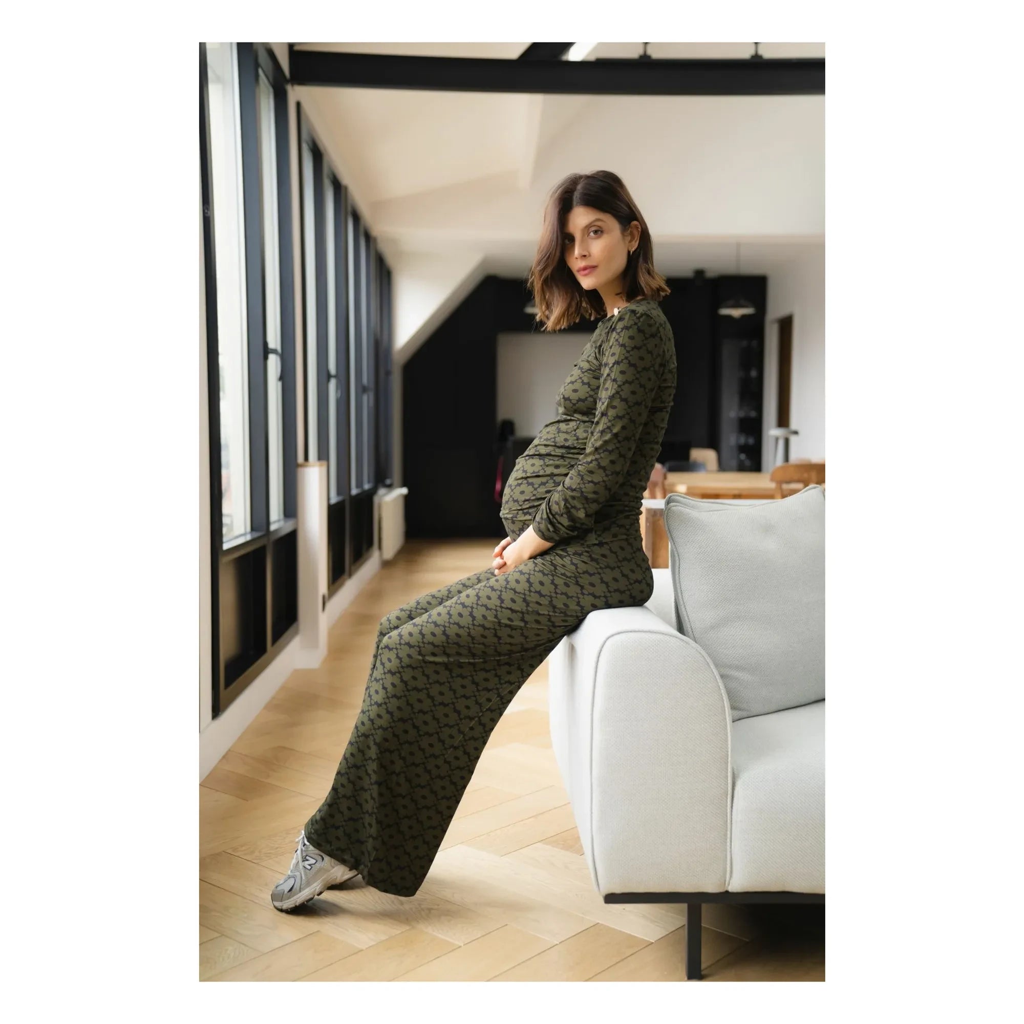 Paloma Collection - Andrea Seventies Hamile Pantolonu | Haki