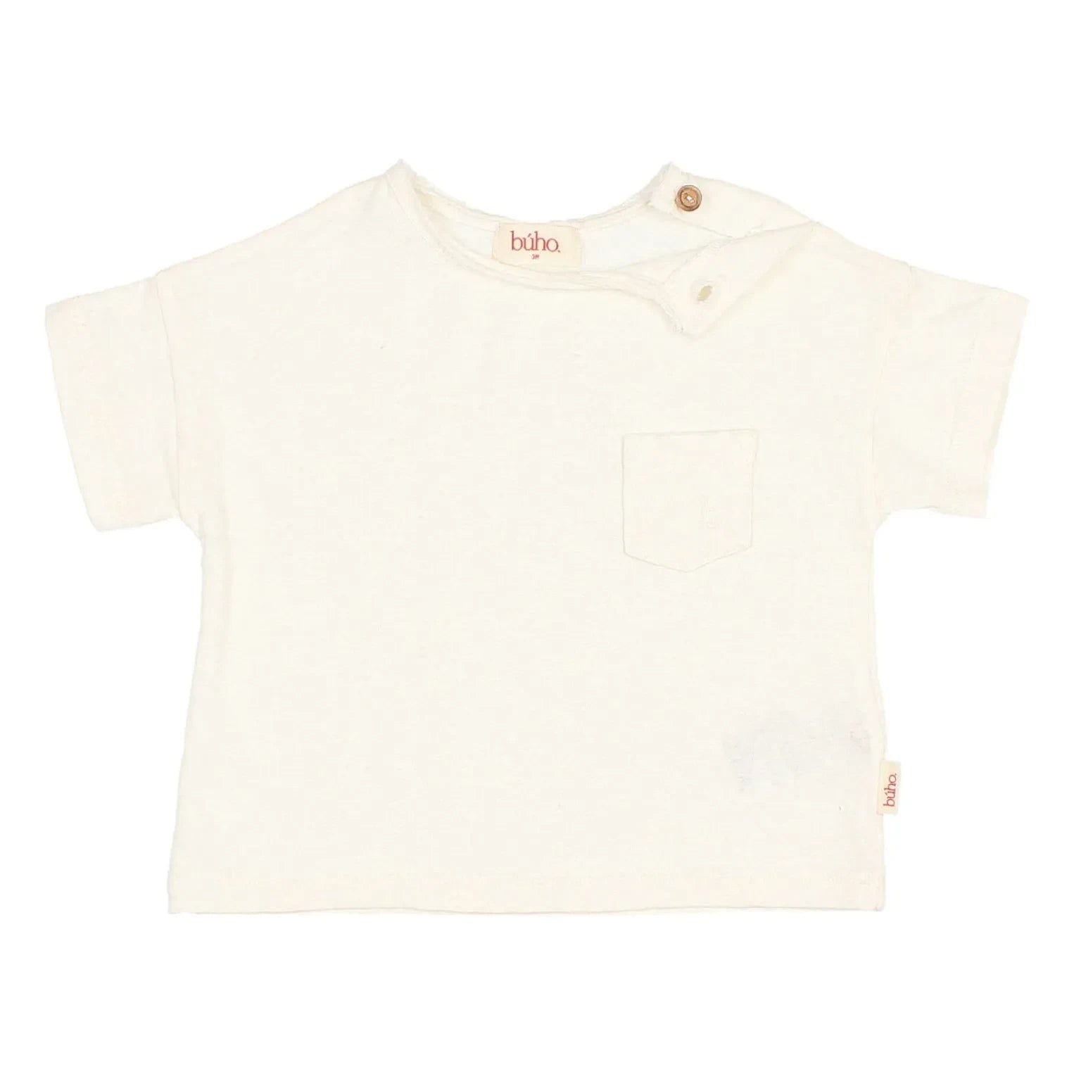 Búho - Keten cepli T-shirt | Beyaz