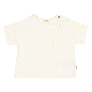 Búho - Keten cepli T-shirt | Beyaz