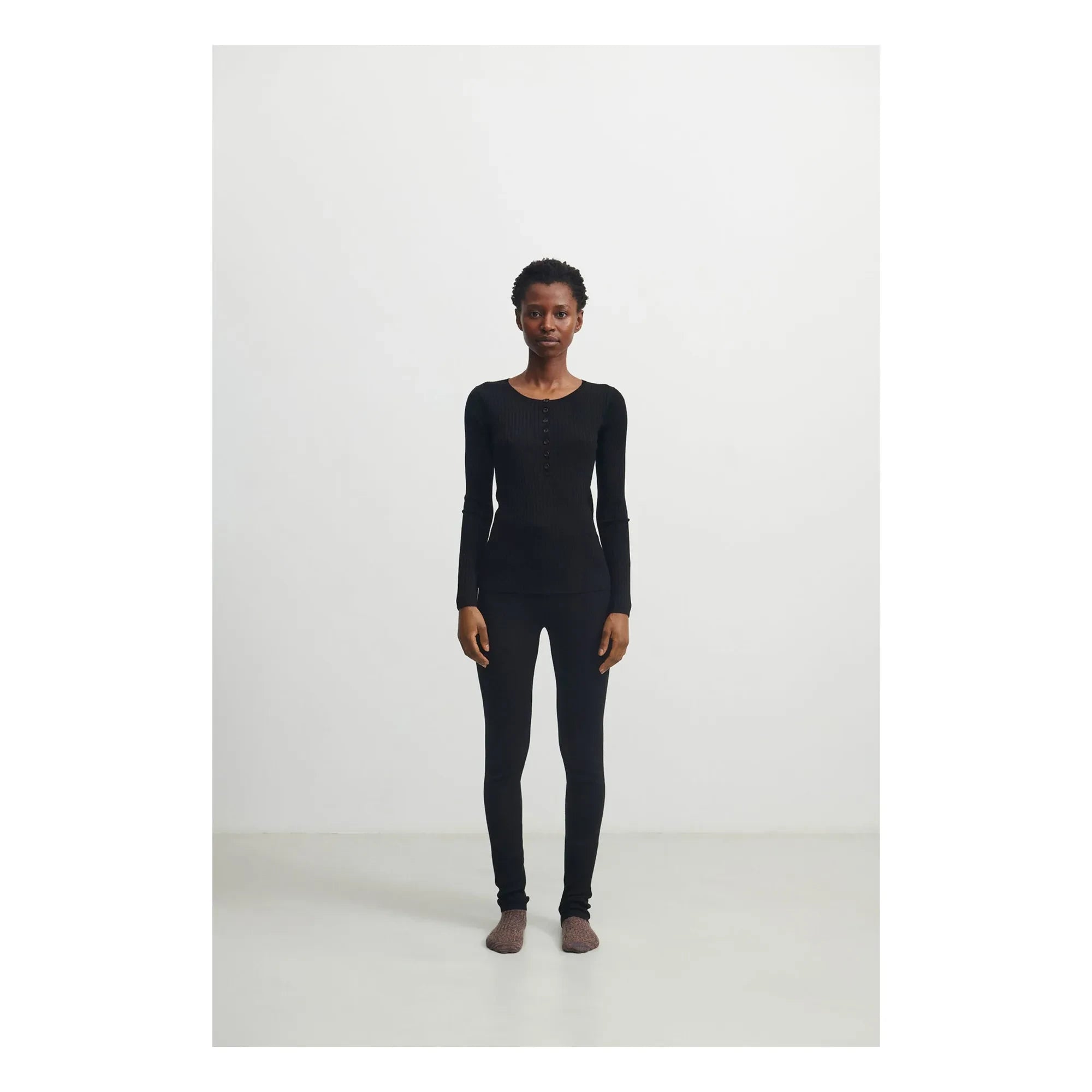FUB - Leggings aus Merinowolle - Damenkollektion | Schwarz