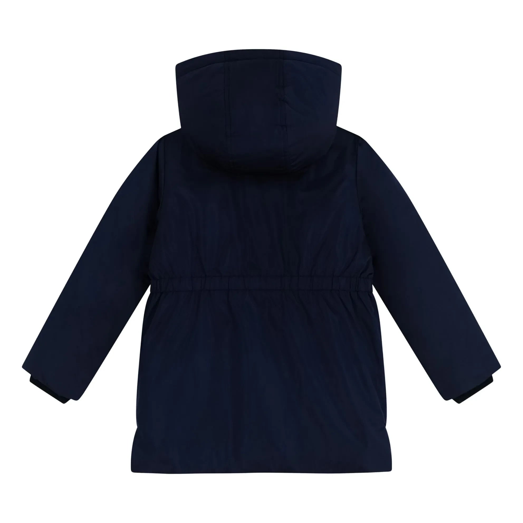 Petit Bateau - Düz Elastik Belirli Orta Uzun Parka | Lacivert