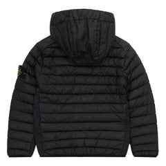 Stone Island – Daunenjacke mit Logo-Füllung | Schwarz
