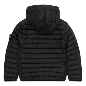 Stone Island – Daunenjacke mit Logo-Füllung | Schwarz