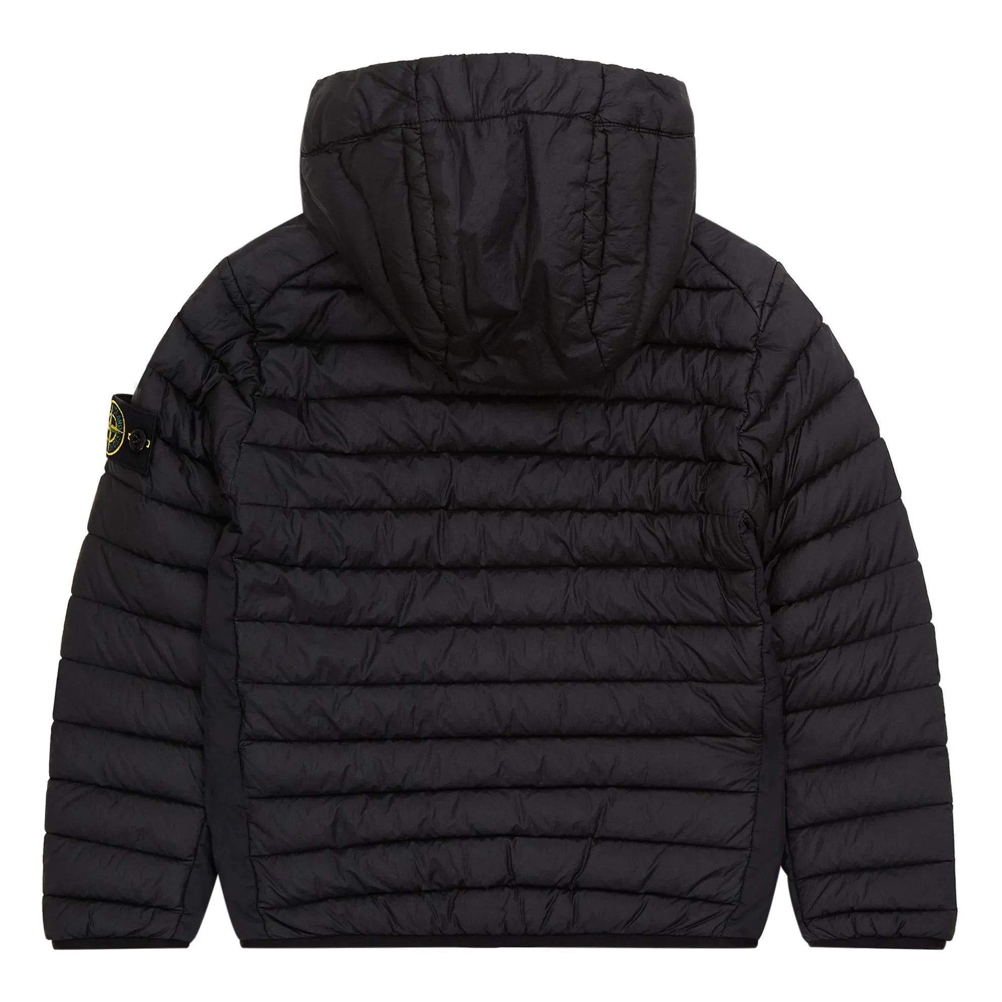 Stone Island – Daunenjacke mit Logo-Füllung | Schwarz