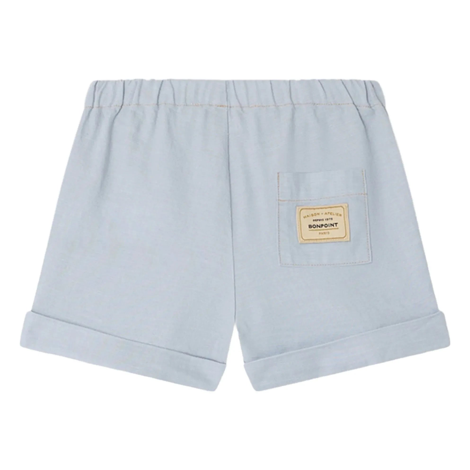 Bonpoint - Ecady organic cotton leg shorts | Light blue