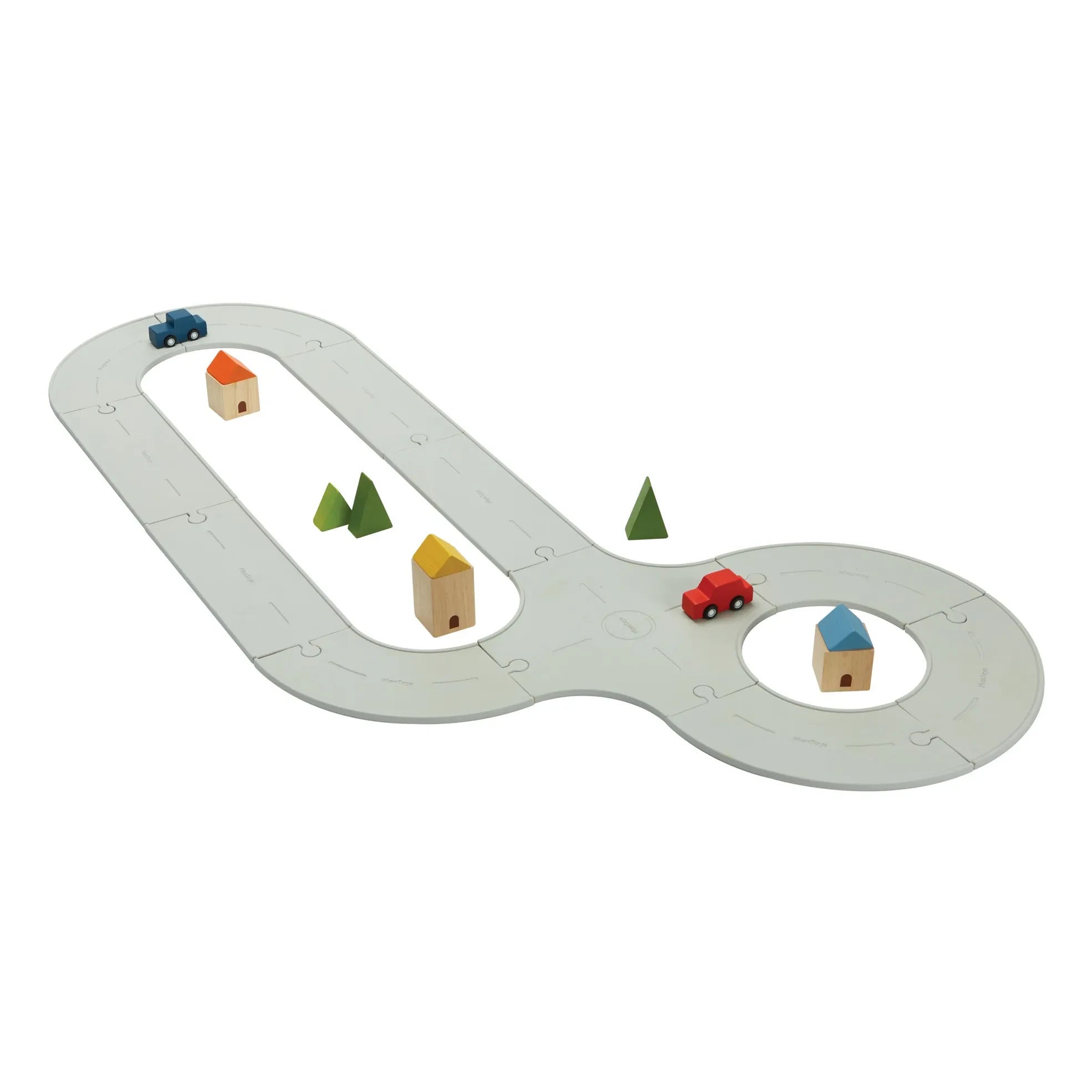 Plan Toys – Rennbahn und Zubehör aus Naturkautschuk