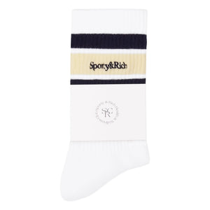 Sporty & Rich - Serif Logo çorap | Soluk sarı