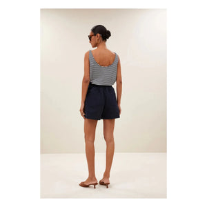 By Bar - Cotton Striped Tank Top | Night Blue