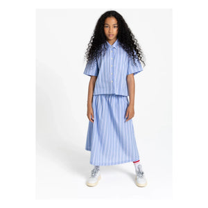 Finger in the nose - Striped Lina Skirt | Steel