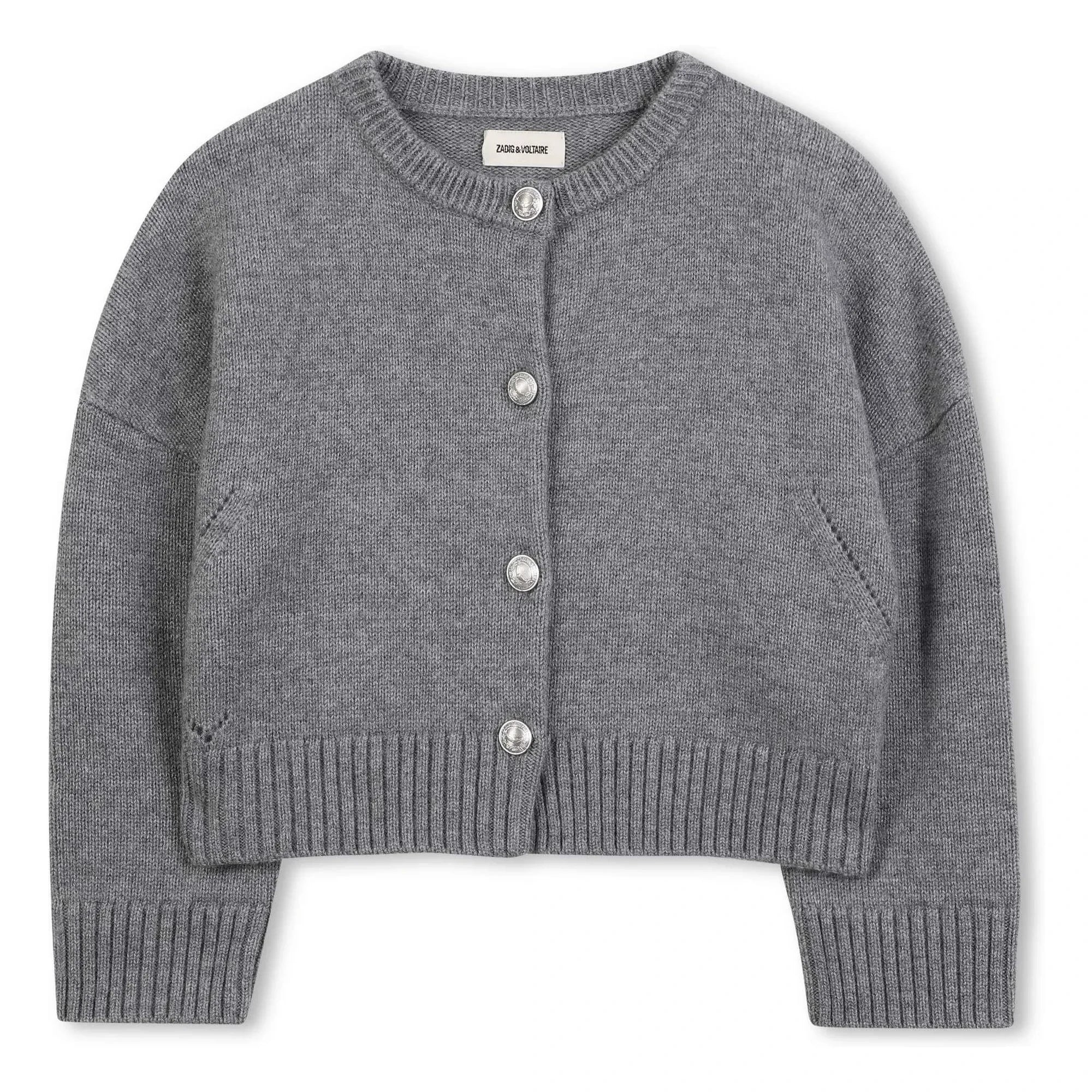 Zadig & Voltaire - Ailes Laine Hırka | Heather grey