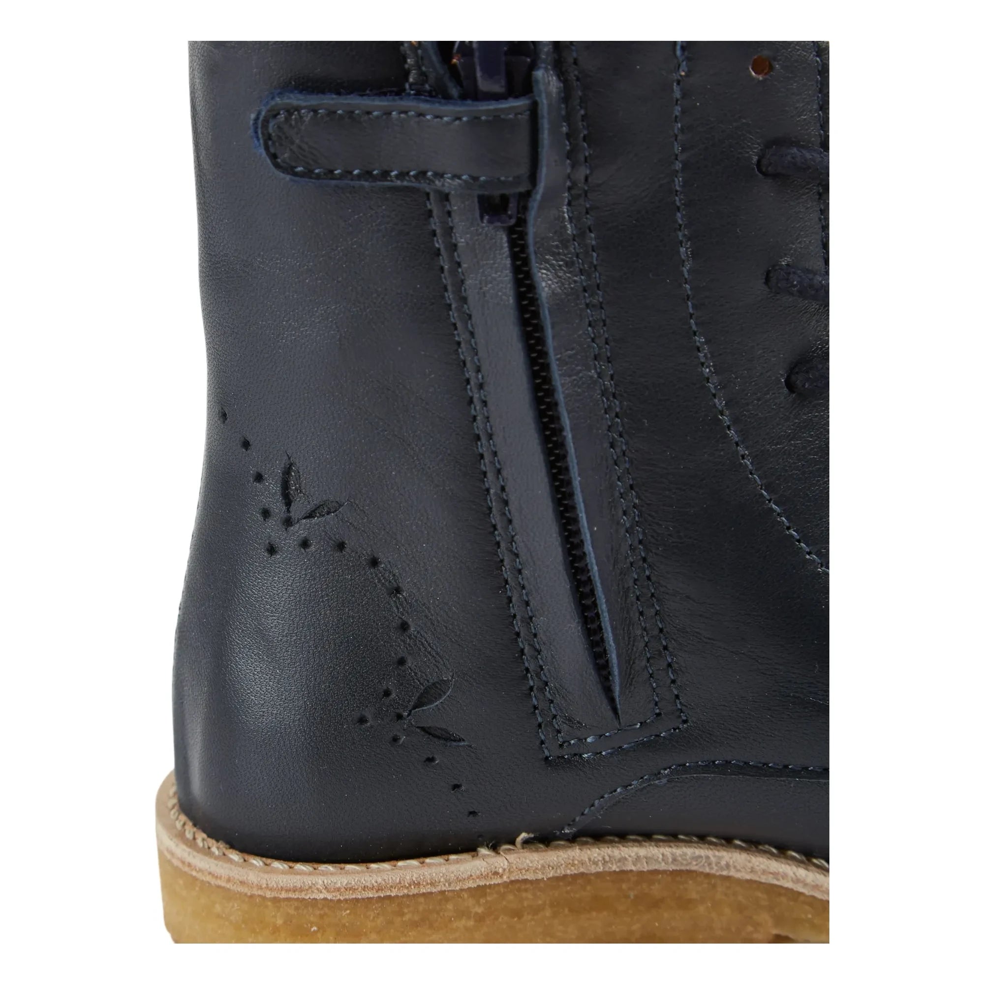 Emile et Ida – Geschnürte Lederstiefeletten | Marineblau