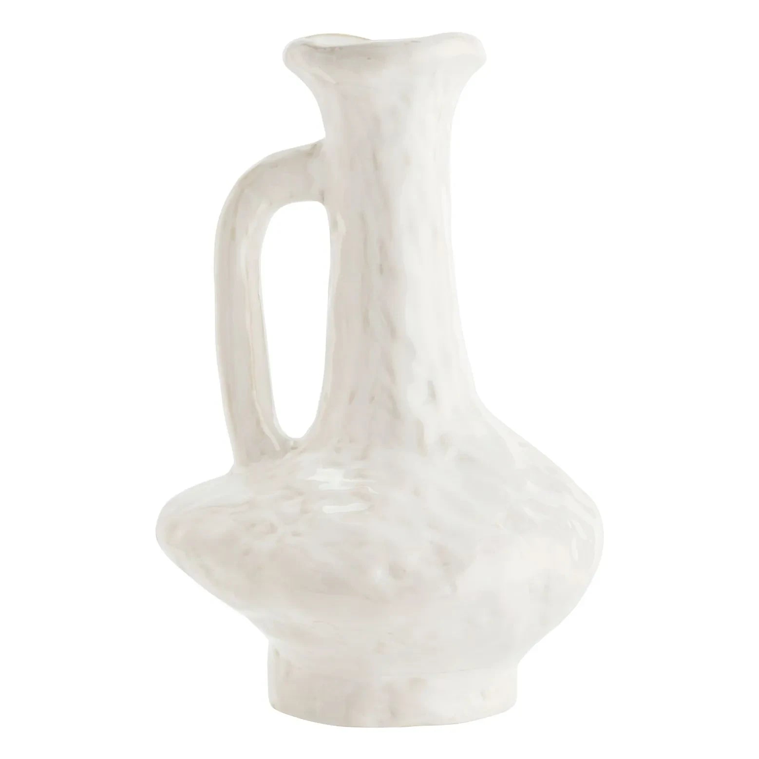 Madam Stoltz - Steingutvase | Elfenbein
