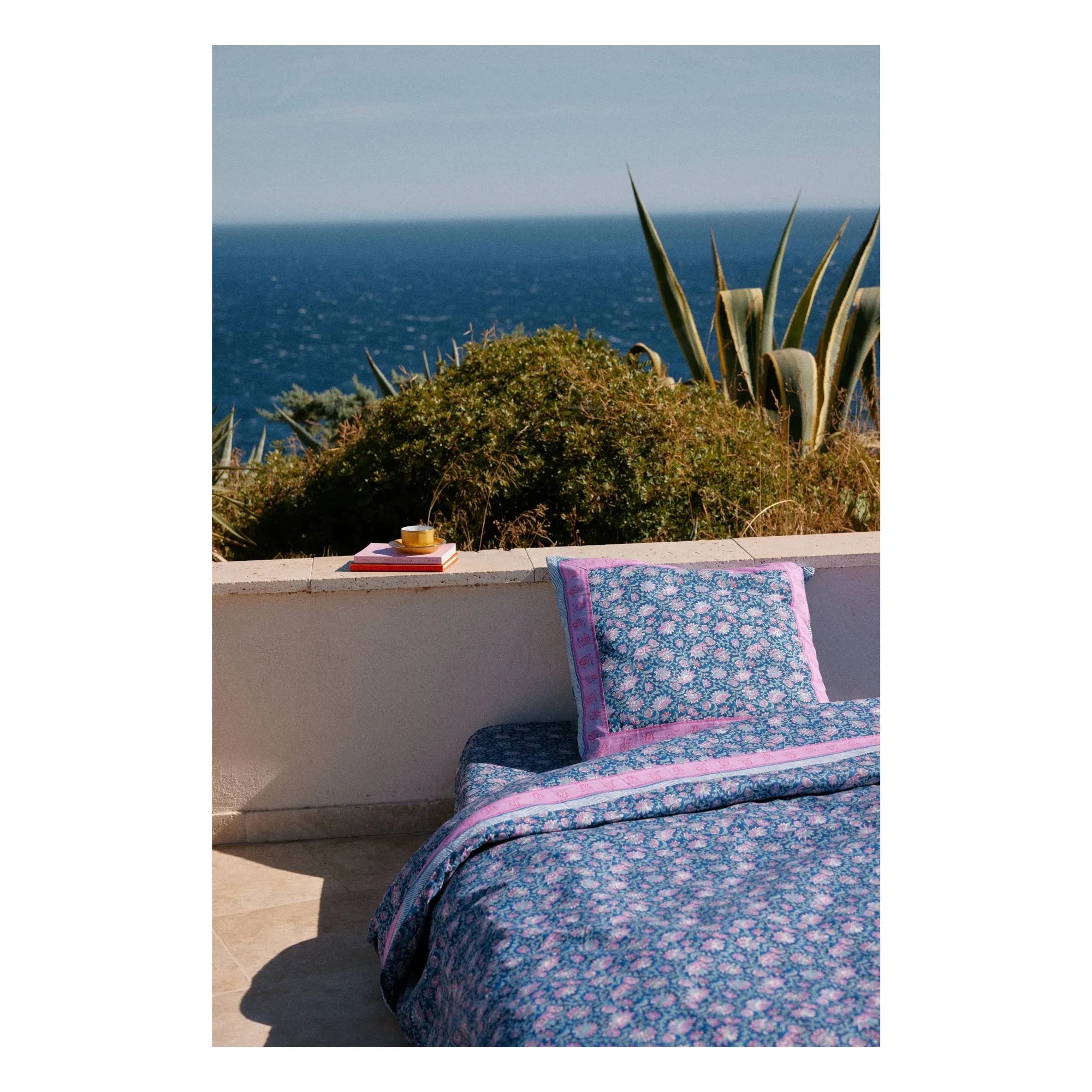 Louise Misha - Nicole Organic Cotton Elastic Fitted Sheet | Dark Blue