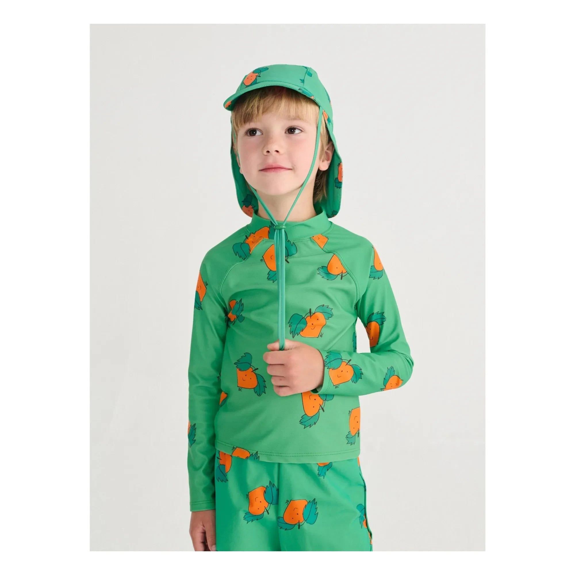 Bobo Choses - Orangefarbene Badekappe | Grün