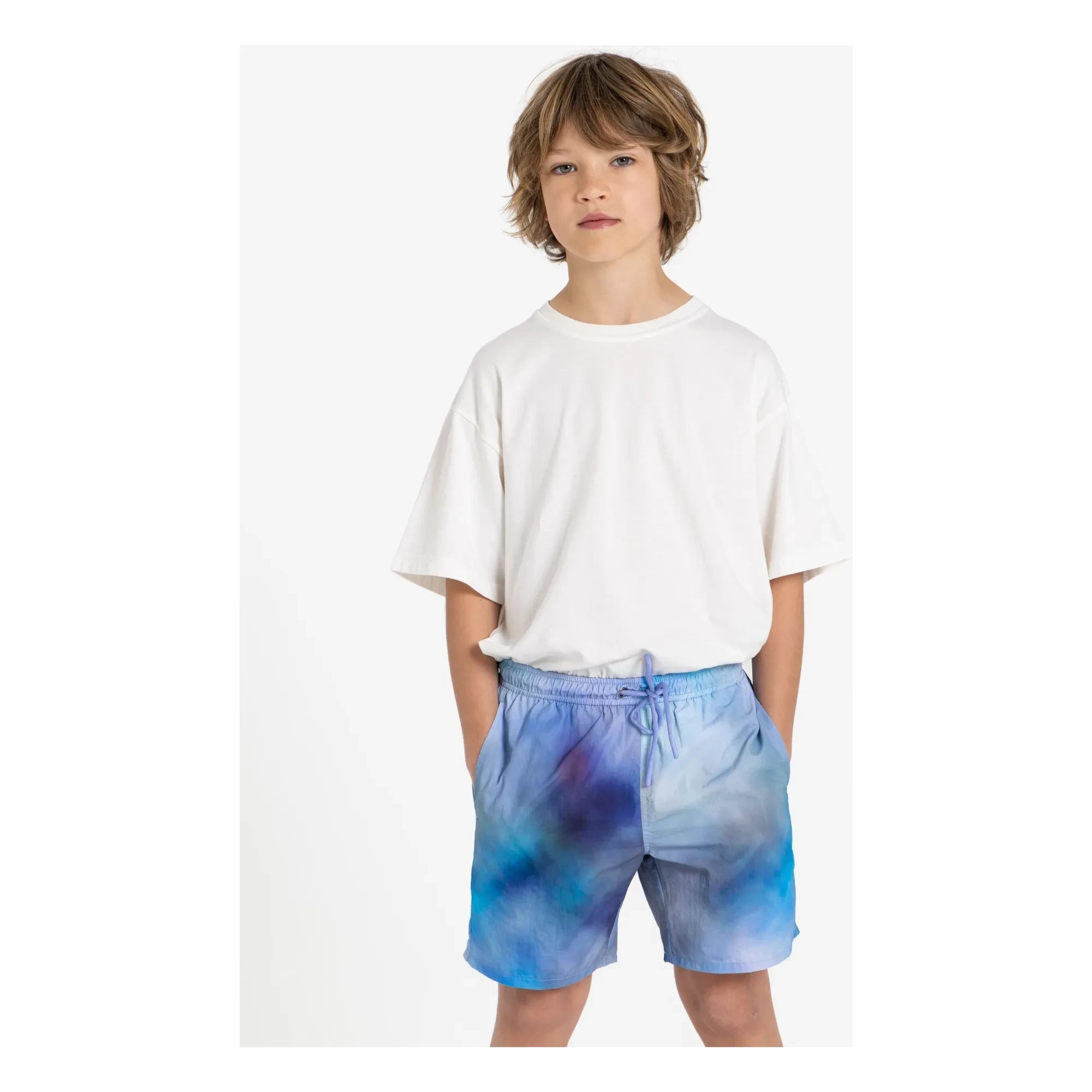Hundred Pieces - Badeshorts Wave | Hellblau