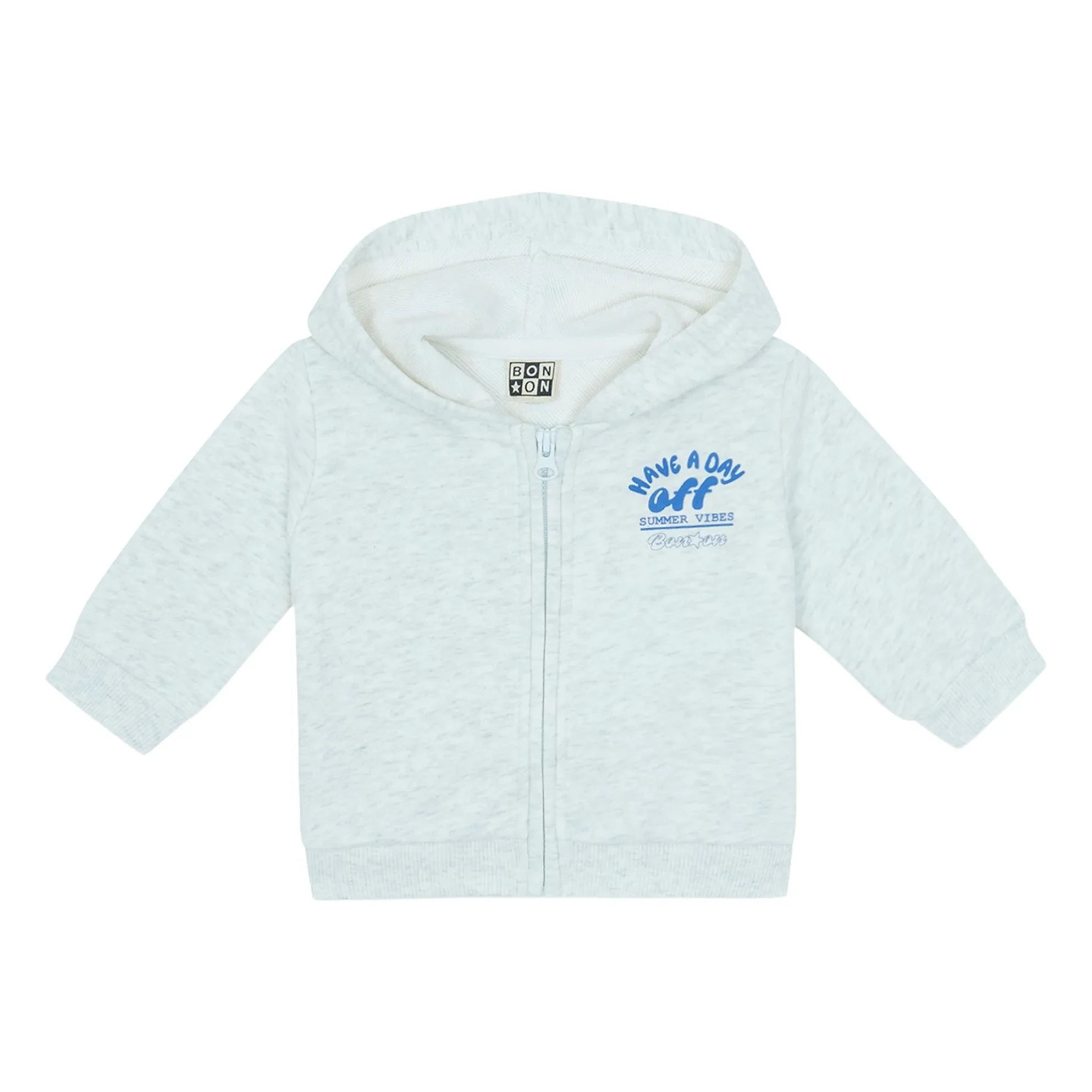 Bonton - Lu Dayoff Gepunktetes Kapuzen-Sweatshirt | Grau