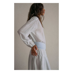 THEAVANT - İpek Pongee Erkek Gömlek | Açık Mavi