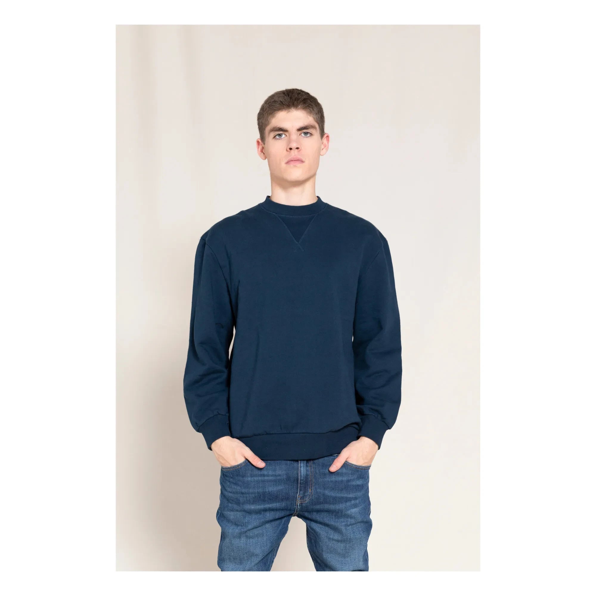 Finger in the nose - SC 007 Sweatshirt aus Bio-Baumwolle | Marineblau