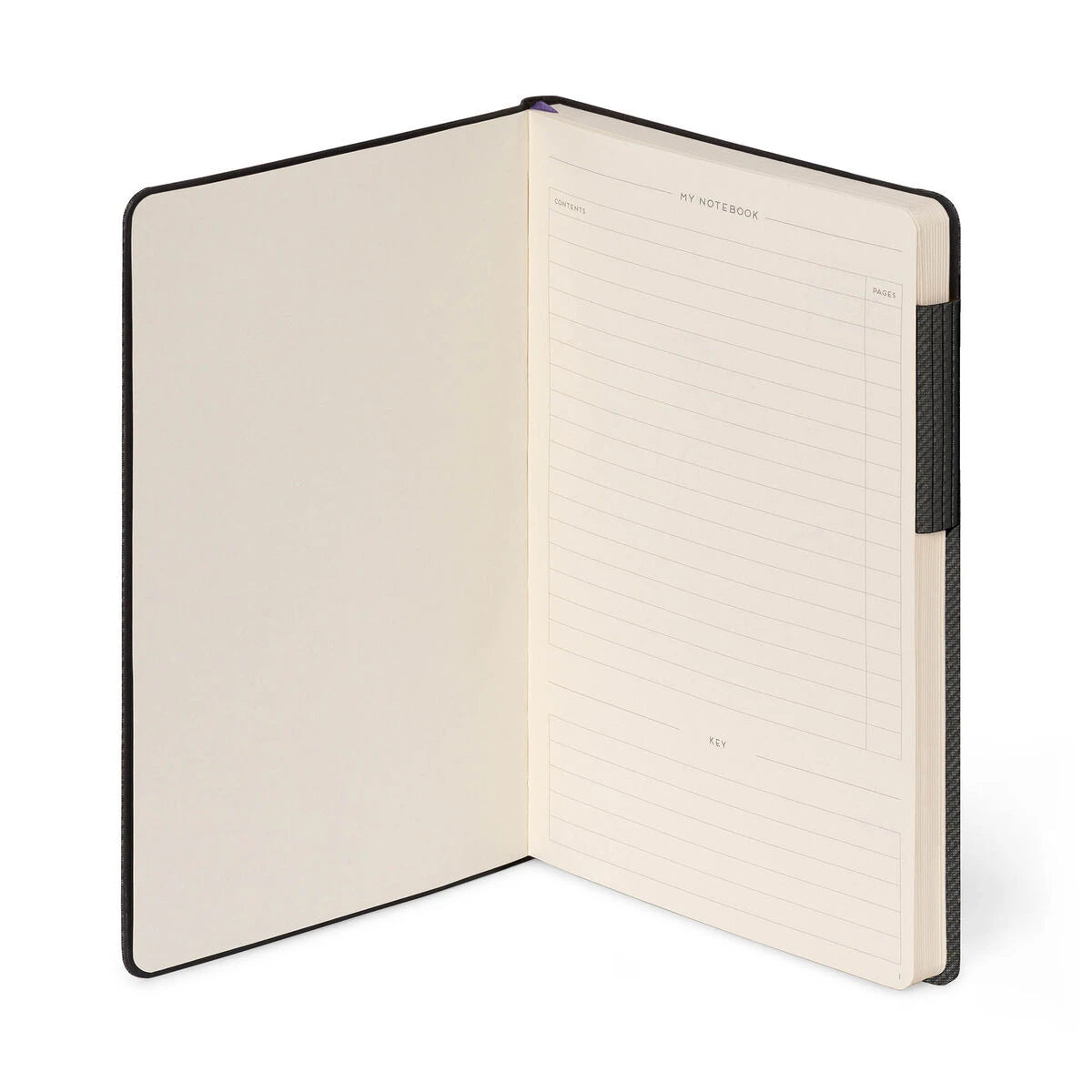 Legami - Lined Notebook, Monochrome Soft Cover - Deep Graphite - My Notebook