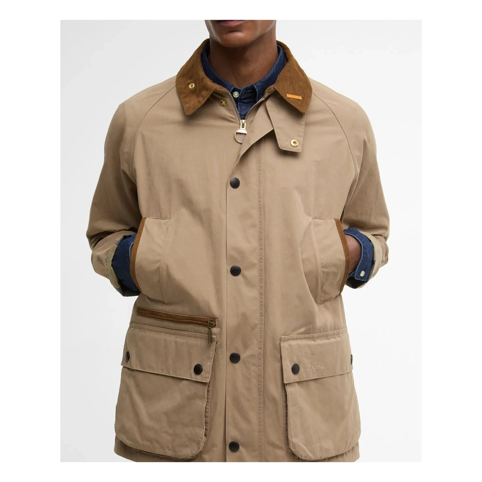 Barbour - Icons Bedale ceket | Taupe kahverengi